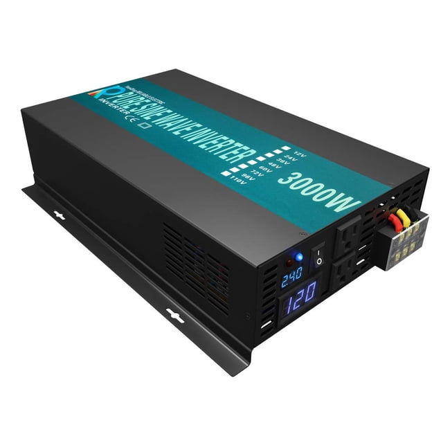 Inversor de energía solar WZRELB confiable 3000 W fuera de la red 24 V DC