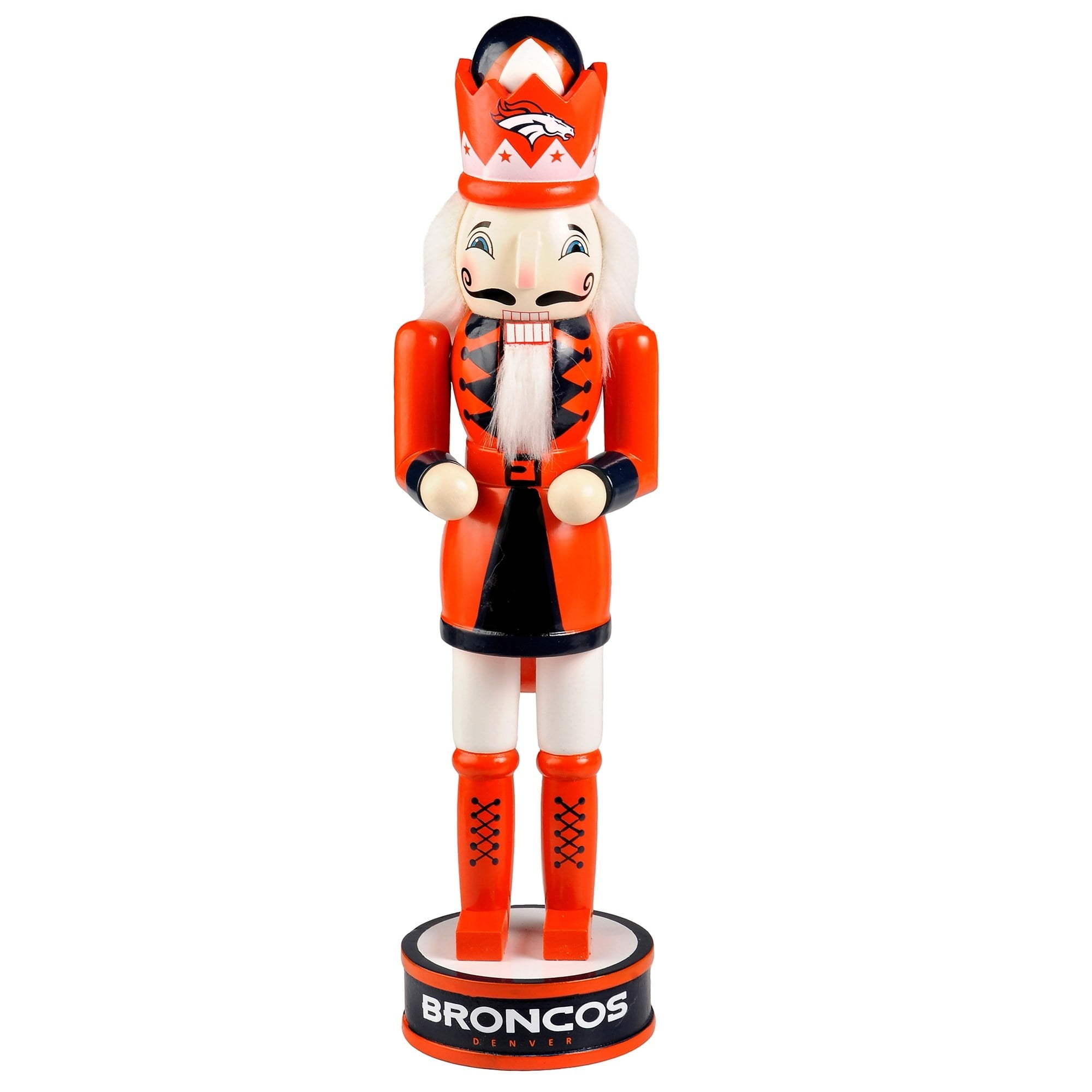 Forever Collectibles Holiday Nutcracker V2, Denver Broncos