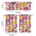 thumbnail image 5 of Farmhouse Vintage Curtains 36 Inch - 3 Panel Boho Wildflower Set with Rustic Floral Print, Rod Pocket Drapes, 5 of 5