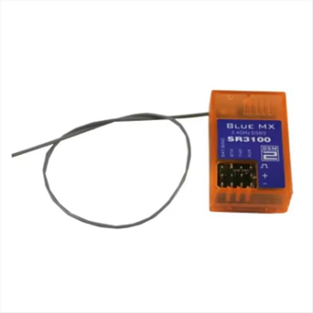 Receptor RX Orange SR3100 de 3 Canales: Alto Rendimiento y Resistente Al Agua para Coches RC A Escala 1/18 con Antena.