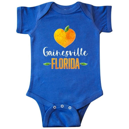 

Inktastic Gainesville Florida Orange in Heart Gift Baby Boy or Baby Girl Bodysuit