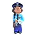 thumbnail image 4 of Personalized Police Christmas Ornament - Police Officer Ornament For Christmas Tree - Brunette Female Police Ornament Gifts For Police Officers, Police Christmas Decorations - Free Customization, 4 of 10