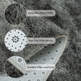 thumbnail image 4 of Jamfeel Fluffy Plush Area Rugs Soft Cozy Print Fuzzy Rugs Floor Carpet for Bedroom Living Room, 4'x6', Gray, 4 of 7