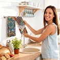 thumbnail image 6 of Stegali Boho Mandala Floral Microfiber Kitchen Towels Set of 2 Absorbent Dish Towels 18x26 Inch, 6 of 7