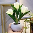 thumbnail image 3 of Lámpara de mesa LED Lámpara de tulipán Flor artificial Luz nocturna Ramo de flores falsas, 3 of 6