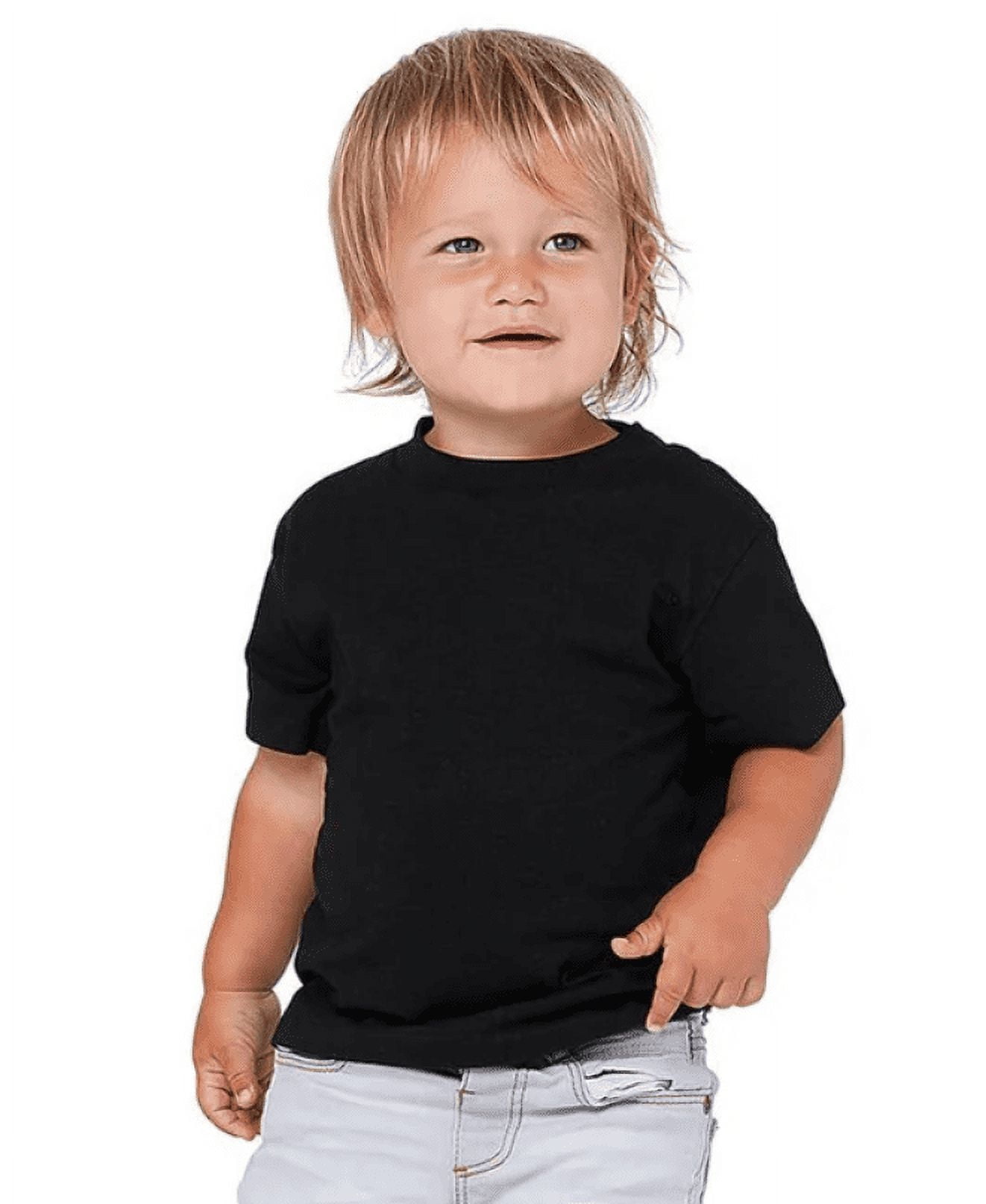 BELLA+CANVAS Toddler Short Sleeve Personalized T-Shirt, Create your own Designs, Black, 5T, Unisex