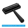 thumbnail image 3 of Uxcell 2Pcs 4.5 Pulgadas Rodillo de Caucho Brayer, Herramientas de Rodillo de Caucho Duro Antideslizante para Impresión, Arte de Papel Tapiz, Negro, 3 of 5