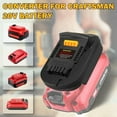 thumbnail image 3 of Adaptador para Craftsman V20 Nuevo 20V para DeWalt 20V, para Craftsman Nueva Batería de Litio de 20V para Herramientas Eléctricas de DeWalt 20V MAX XR, 3 of 7