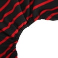 thumbnail image 4 of Pijamas para mascotas Ropa de punto suave Acogedor mono de 4 pies a rayas para perros Cachorros Gatos Raya roja M, 4 of 12