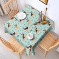 thumbnail image 2 of German Shepherd Dog and Music Square Tablecloth,Waterproof Square Table Cover,Wipeable Spillproof Washable Table Cover for Home Kitchen Party Decor 60"x60"(152x152cm), 2 of 6