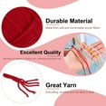 thumbnail image 3 of Uxcell 6Pcs Hilo de ganchillo, hilo acrílico rojo oscuro de 2 mm 150 g/5.3 oz, 328 yardas en total, 3 of 6