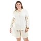thumbnail image 4 of Set de lino camisa y short Roman Fashion /Tallas Extras, 9103 (Arena) beige 40, 4 of 6