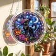 thumbnail image 2 of Halloween Acrylic Puzzle Suncatcher - 8 Inch Stained Glass Window Hanging Ornament for Car Halloween Tree Porch Patio Decor Spooky Gift, 2 of 8