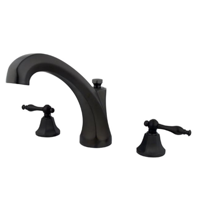 Kingston Brass KS4325NL 8 Inch -18 Inch Widespread Roman Tub Filler - Oil Rubbed Bronze