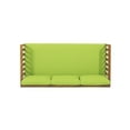 thumbnail image 5 of Christopher Knight Home Claremont Outdoor 3-seat Acacia Wood Daybed by  Teak Finish + Green Cushion, 5 of 5