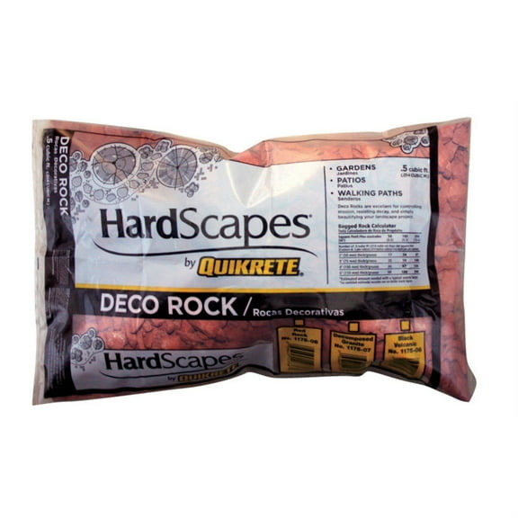 QUIKRETE COMPANIES .5CUFT Deco RED Rock 1175-08