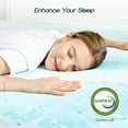 Memory Foam Cooling Gel Swirl Infused Bed Topper for Back Pain,3 Inches