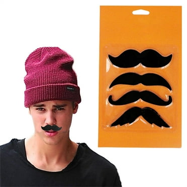 Qixi Mustache Photo Props Costume & Performance Accessories Cosplay Handlebar Mustache for Fun Dress Up and Creative Photography Black Clearance Sale!