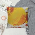 thumbnail image 2 of Leisuo Decorative Throw Pillow Cover Drop Splattered Design Paint Splatters Element Spots Splashing Isolated Yellow Abstract Soft Cushion Case Pillow Shell for Sofa Bedroom, 2 of 5