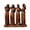 Four Sisters, variant on Sisters Friendship Figurine, Imitation Wood-carved Style Resin Sisters Sculpture, Celebrates Friendships Memorial Gift for Women, Unique Birthday Present for Graduation Home Decor (Three Sisters)