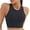 #0030-Black, variant on Womens Solid Color Wave Trim Bikini Top Only Backless Padded Wireless Breathable UV 50+ for Beach Pool Vacation Mix Match Wear