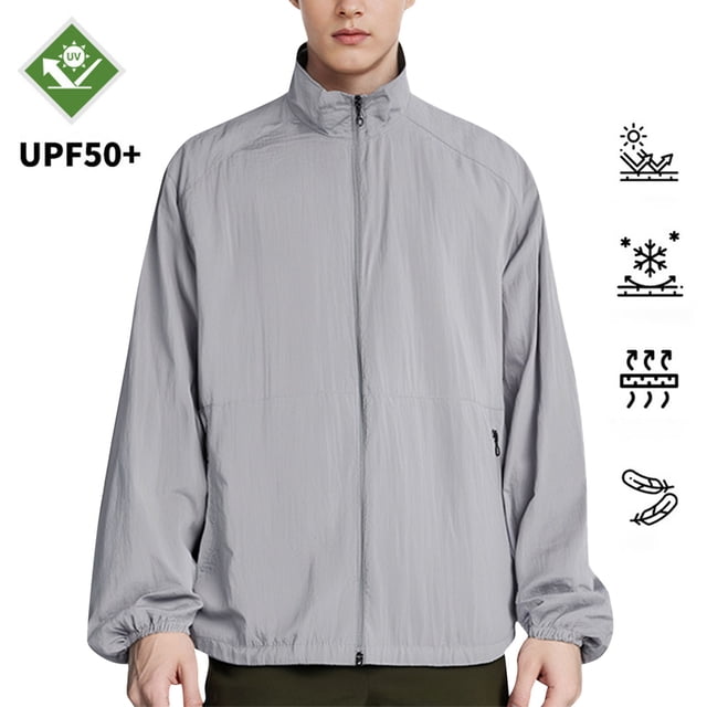 Men's Summer Breathable Sun Protection Fishing Jacket - Lightweight and UV Protective for Outdoor Sports