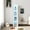 White, variant on Side Cabinet Large Storage with Aluminum Lamp
