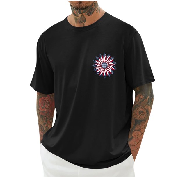 Tops para hombre, blusas y camisas de cuello redondo y manga corta para hombre, blusas casuales de cuello redondo con estampado de moda para hombre, blusas de cuello redondo y manga corta, camisas par