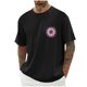 thumbnail image 1 of Tops para hombre, blusas y camisas de cuello redondo y manga corta para hombre, blusas casuales de cuello redondo con estampado de moda para hombre, blusas de cuello redondo y manga corta, camisas par, 1 of 5