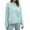 Blue, variant on Sweaters for Women Trendy Crew Neck Green Color Long Sleeve Daisy Pattern Over Size Women Casual Loose Knit Sweater Women's Sweaters Womens Tops Green L