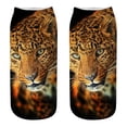 thumbnail image 1 of Leopard Ankle Socks Novelty 3D Printed Socks Leopard Low Cut Socks Leopard Socks, 1 of 10