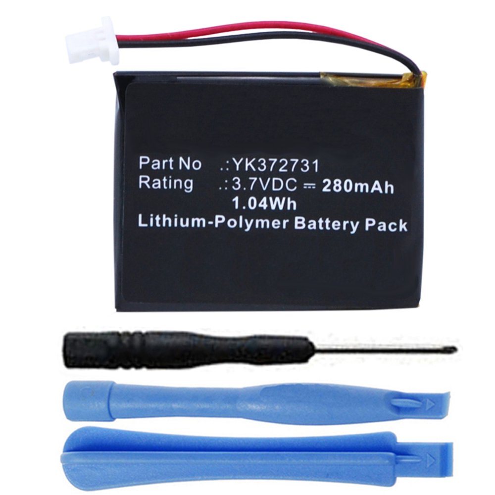280mAh YK372731 Battery Replacement for Golf Buddy Voice, Voice+, Voice