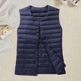 thumbnail image 2 of Ashirexll Womens Puffer Vest Short Sleeveless Lightweight Down Zip Front and Button Front Vest, 2 of 4