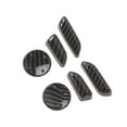 thumbnail image 2 of Cubierta de Botón de Ajuste de Asiento de Carbono para Coche, Tapones Envolventes, Paquete de 6, Apto 2019, Decoración, F, 2 of 9