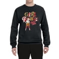 thumbnail image 2 of Wild Bobby, Betty Boop Winking Girl Power Femenist Betty Boop Unisex Crewneck Sweatshirt, Black, Small, 2 of 5