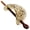Brown, variant on Camila Paris CP3342 French Hair Bun Holder Cover Cap Hair Updo, Camouflage, Hair Pin Thru, Strong Hold Grip Hair Clips for Women, No Slip and Durable Styling Girls Hair Accessories, Made in France