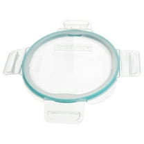 Snapware 7201R-PC 4-Cup Clear Total Solutions BPA-Free Plastic Food Storage Lid with Teal Gasket - Made in USA
