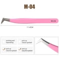 thumbnail image 1 of Natuhana Pinces Rouges Roses Pinces en Acier Inoxydable Haute Précision Anti-Statique pour Extensions de Cils Maquillage, 1 of 5