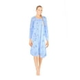 thumbnail image 2 of JEFFRICO Womens Long Sleeve Nightgowns Front Side Pocket Sleepwear Soft Pajama Dress Nightshirts, 2 of 5