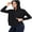 Black, variant on Women's Jacket Lightweight Full Zip Hoodie with Pockets Sports Outdoor UPF 50+