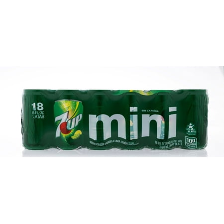 7Up Mini Can Lemon Lime Flavored Soda 8 fl oz Allergens Free Caffeine Free