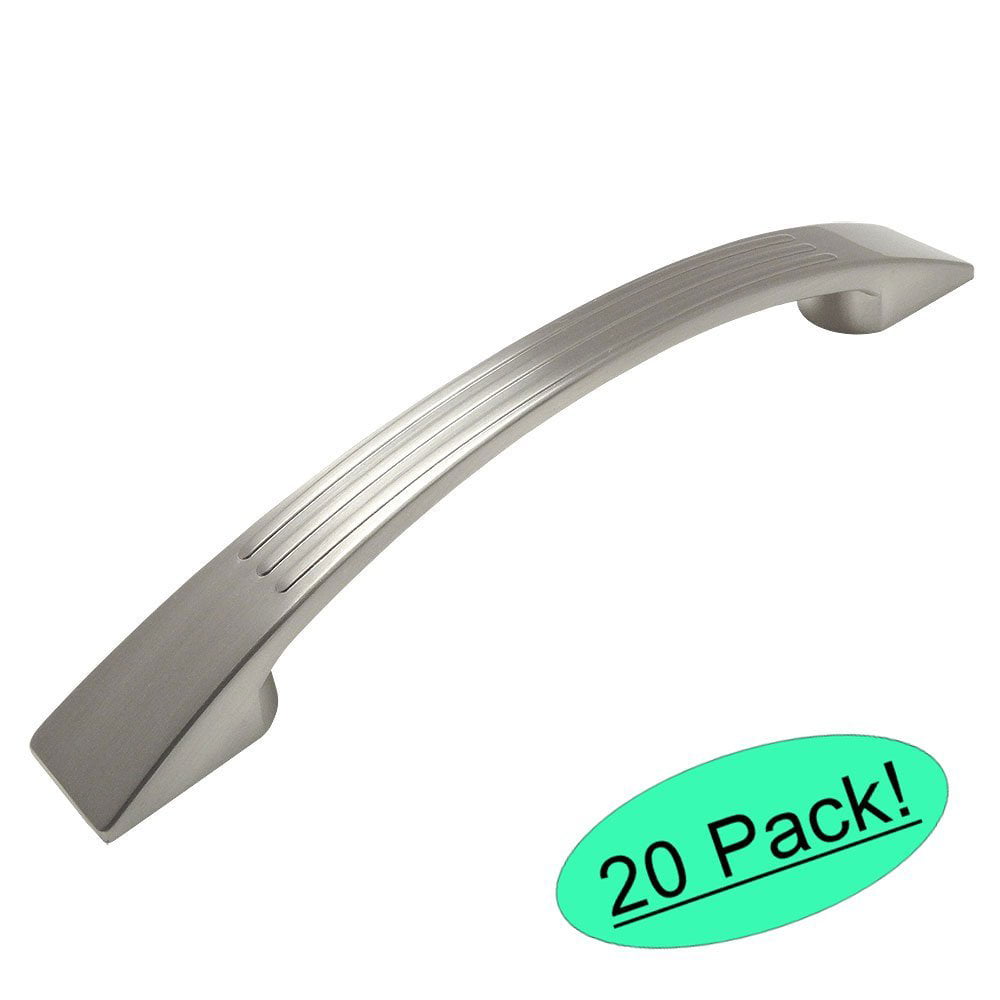 128mm 5 Cosmas 9604-128SN Satin Nickel Cabinet Hardware Handle Pull Hole Centers 20 Pack