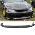 thumbnail image 2 of Ikon Motorsports Compatible with 99-00 Honda Civic FM Style Front Bumper Lip Chin Spoiler - Carbon Fiber CF, 2 of 4