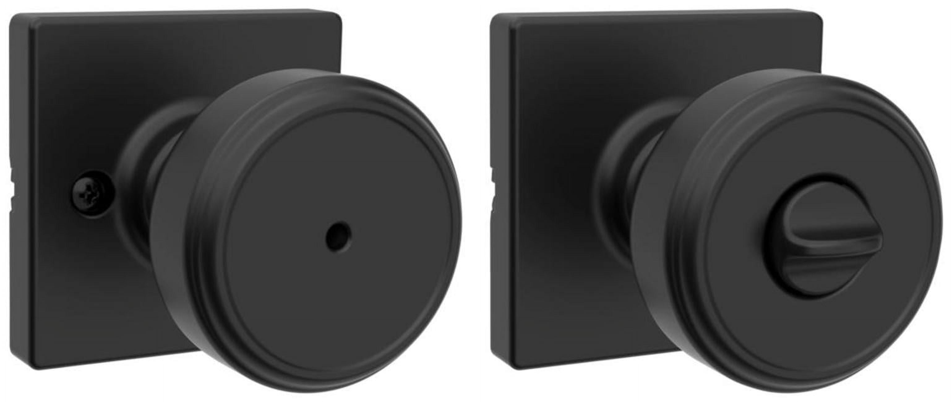 Kwikset 300MNKSQT-514 Maven Privacy Door Knob Set - Black