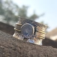 thumbnail image 3 of Rainbow Moonstone Spinner Ring: 925 Sterling Silver Worry Band, Handmade, 3 of 5