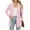 Pink, variant on DAFPZW Long Sleeve Cardigan for Women Lightweight Thin 2025 Summer Casual Loose Fit Kimono Cover Up with Pockets
