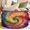 Multicolor 4, variant on Jiaoprinted Beach Wooden Large Round Collapsible Storage Basket, 65L Fabric Storage Organizer Bin with Handles for Blankets Linens Clothes, 19.4" x 13.3" Seashells Starfish