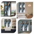 thumbnail image 6 of Abstract Marble Window Privacy Film Water Duck Green Gradient Watercolor Texture Decorative Glass Window Film UV Blocking Static Cling Non-Adhesive Sticker Covering for Home Door 29.5 x 78.7 inches, 6 of 8