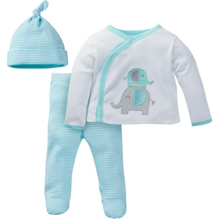 Gerber Newborn Baby Unisex Take-Me-Home Outfit Set, 3-Piece