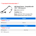 thumbnail image 2 of ABS Speed Sensor - Compatible with 1997 - 1999 Acura CL 1998, 2 of 2